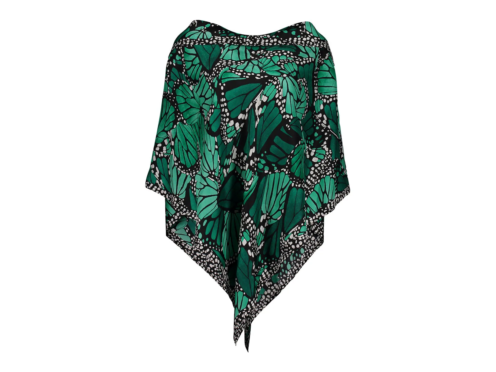 MACRO MONARCH BUTTERFLY PONCHO