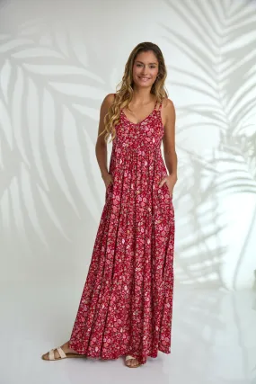 Maddy Dress - Primrose Red