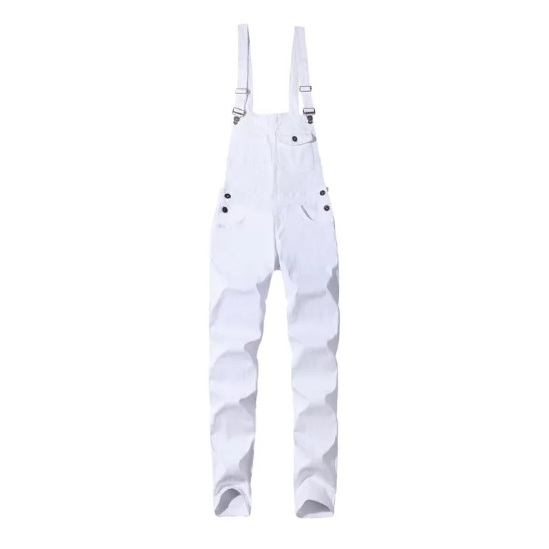 Men's Solid Color Slimming Jumpsuit 87488057X
