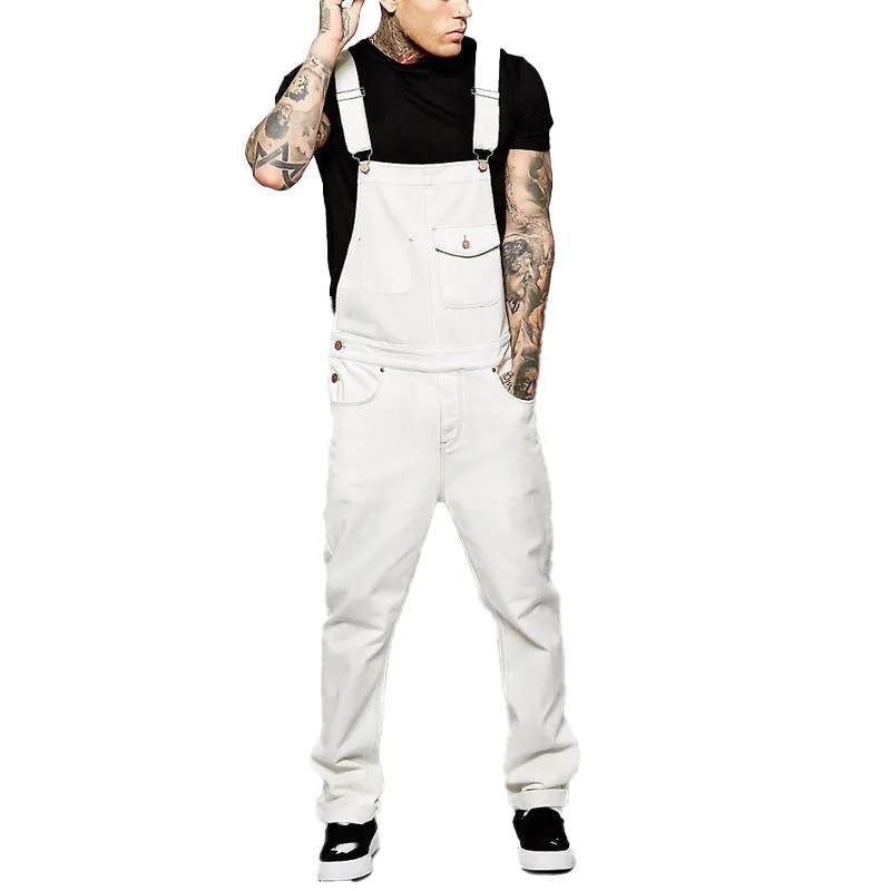 Men's Solid Color Slimming Jumpsuit 87488057X