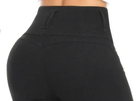 Michell Push Up Jeans - High Waisted - Black