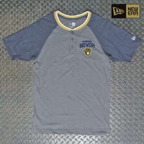 New Era Milwaukee Brewers Short Sleeve Henley