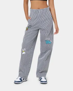 Obey Women's Haru Baggy Pants Blue Multi
