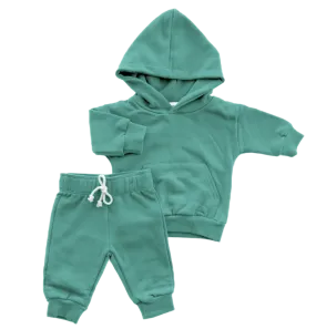 Organic Cotton Hoodie & Jogger Set | Green