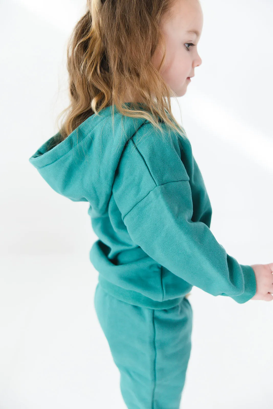Organic Cotton Hoodie & Jogger Set | Green