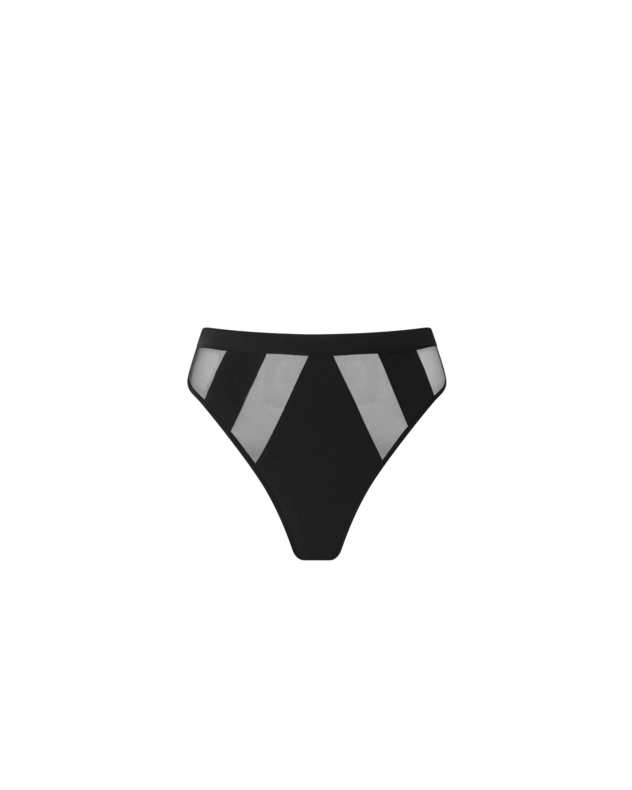 Orla High-Waist Thong Black