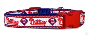 Phillies dog collar adjustable buckle collar 5/8"wide or leash Petcollarshandmade