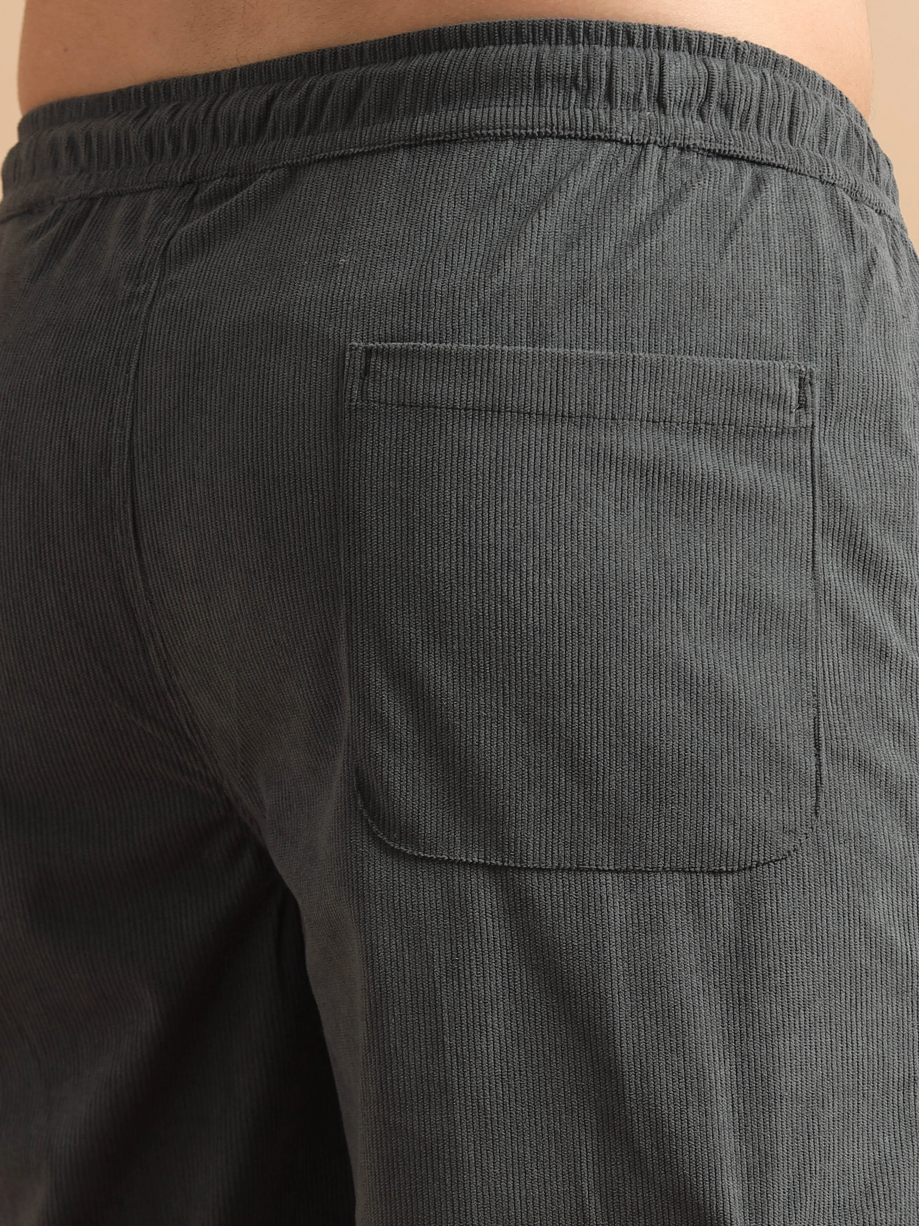 Plus Size Utility Relaxed Fit Cargo Pant - Slate Grey