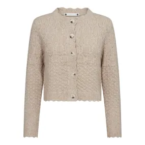 PointelleCC Cardigan - Bone
