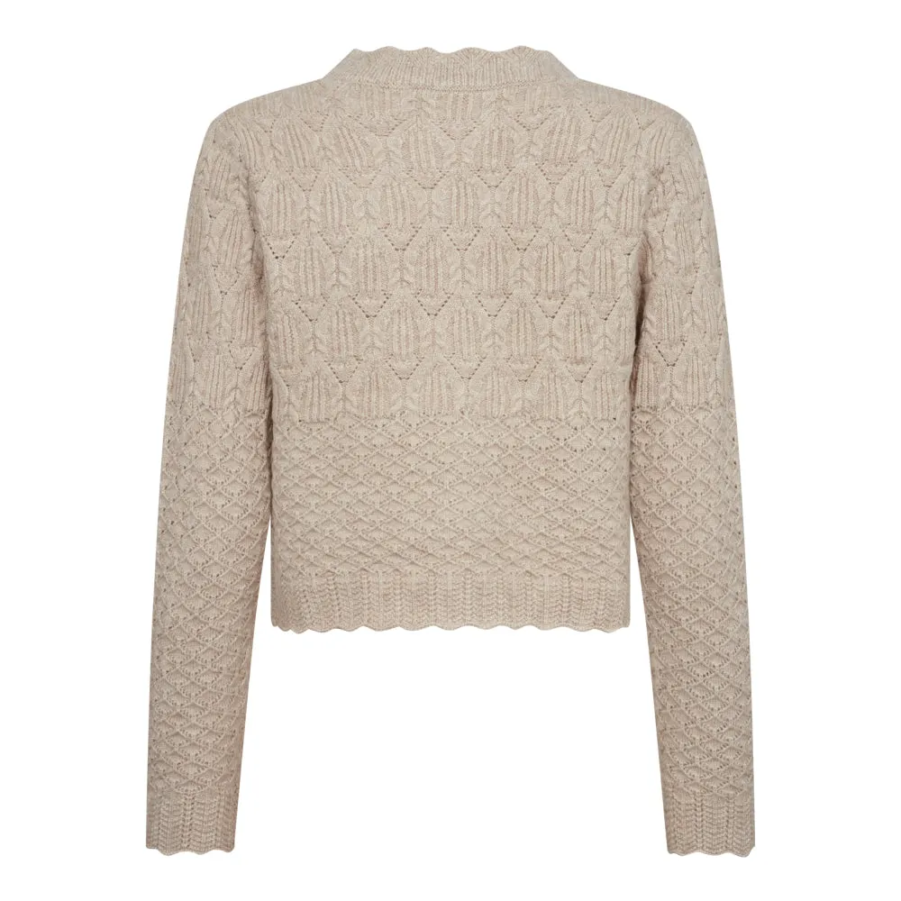 PointelleCC Cardigan - Bone
