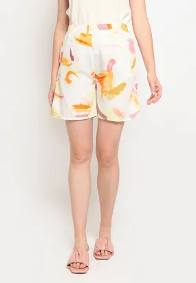 Printed High Waist Short Pants