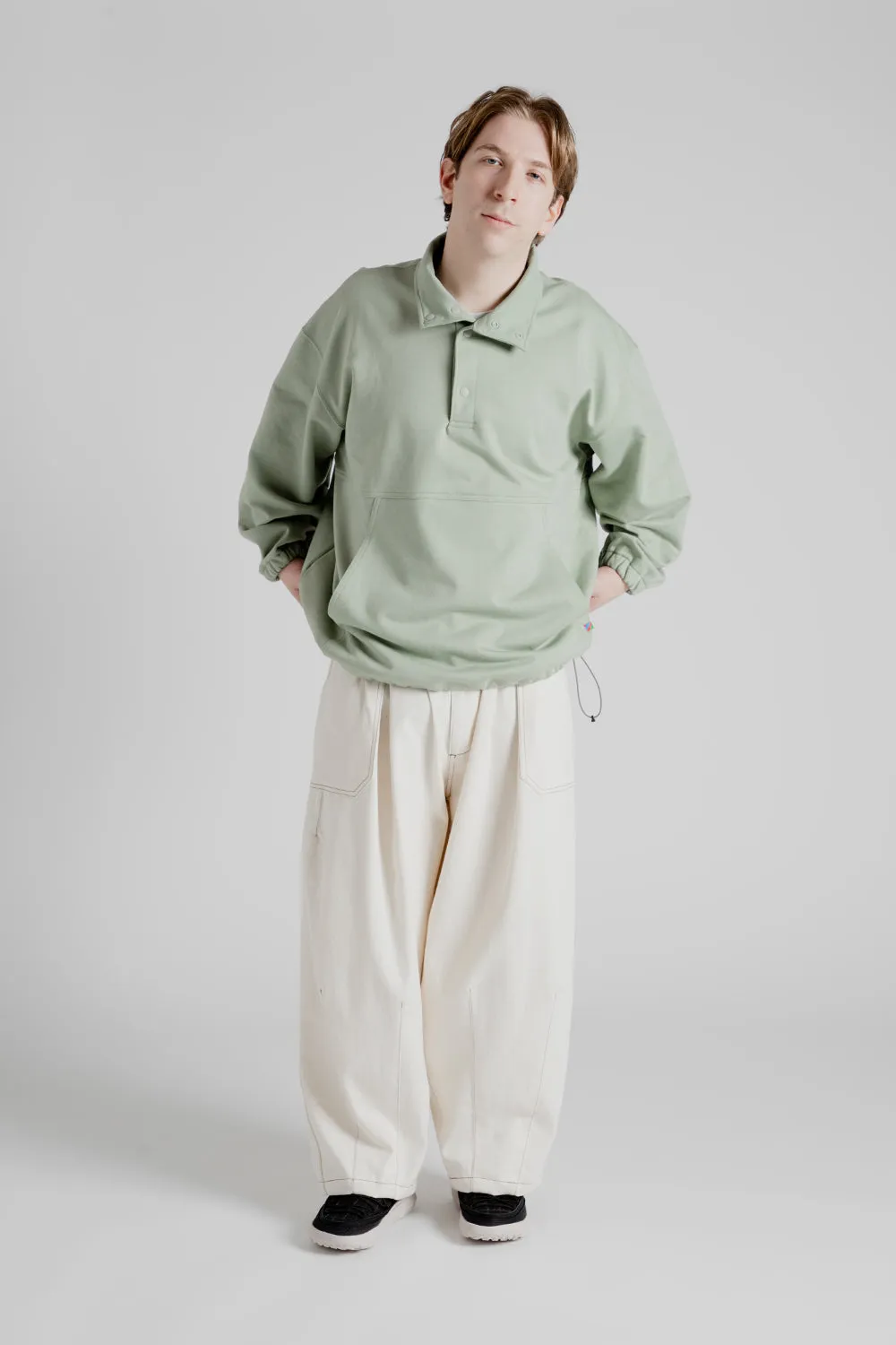 Pullover Sweat Shirt - Mint Gray