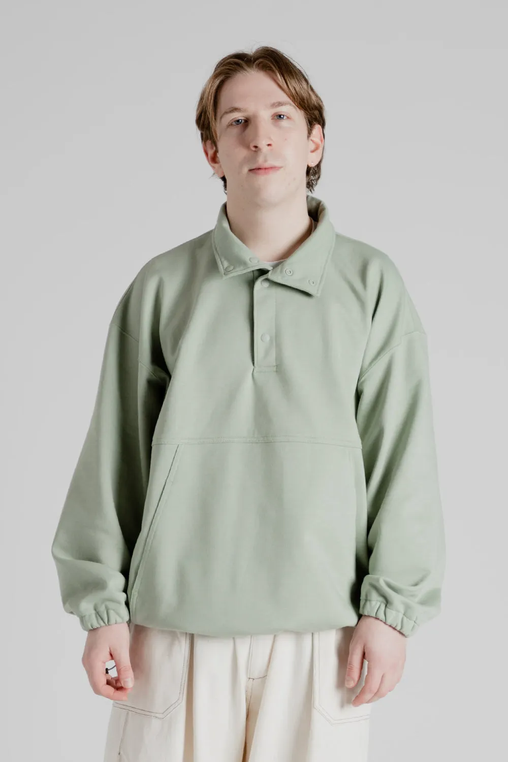 Pullover Sweat Shirt - Mint Gray