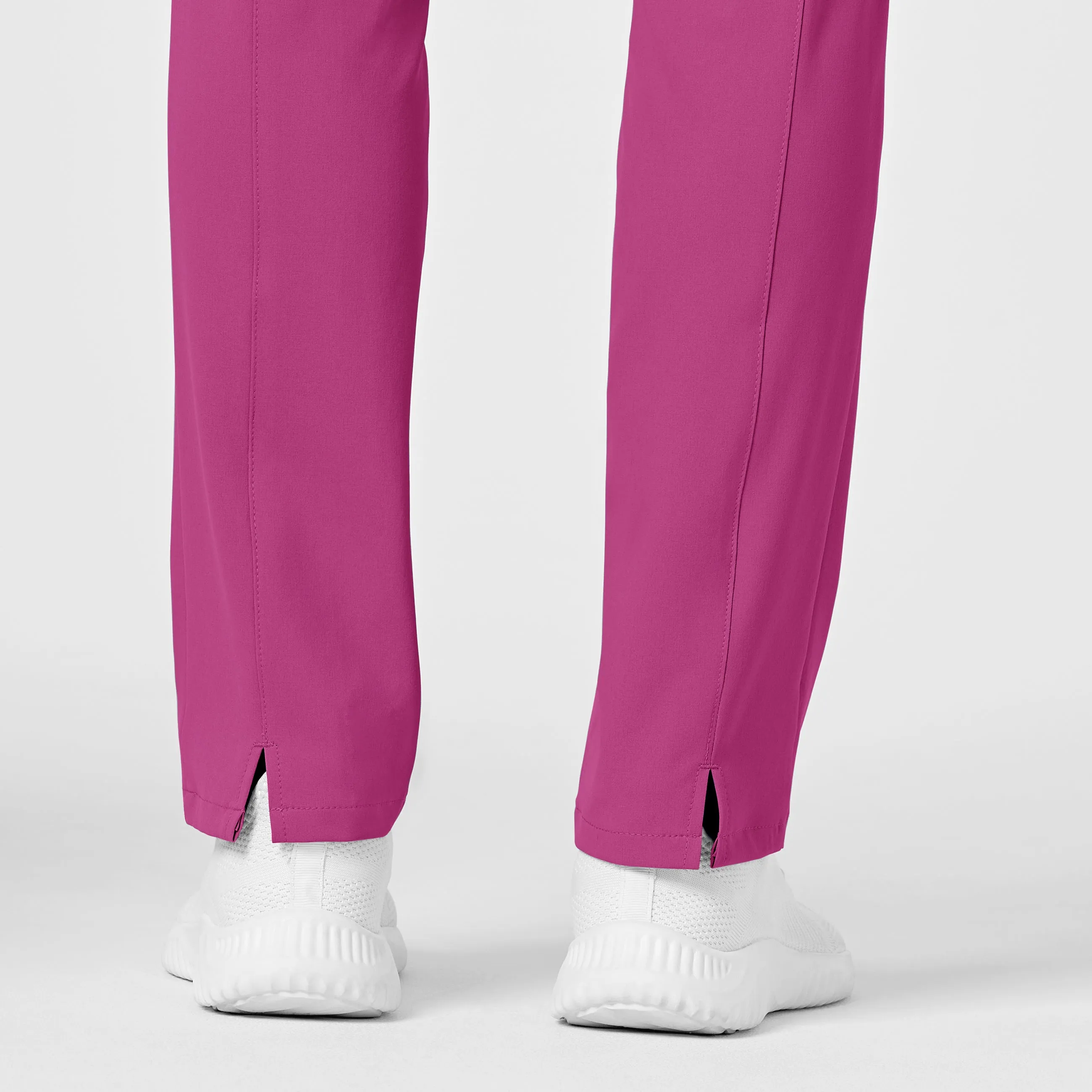 RENEW Women's High Waist Slim Leg Scrub Pant - Raspberry