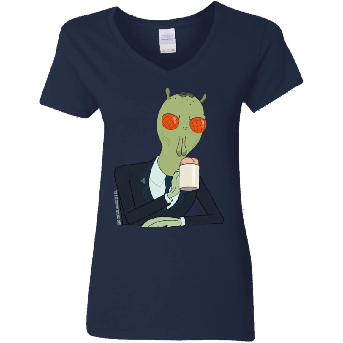Rick And Morty Cornvelious Daniel Women V-Neck T-Shirt