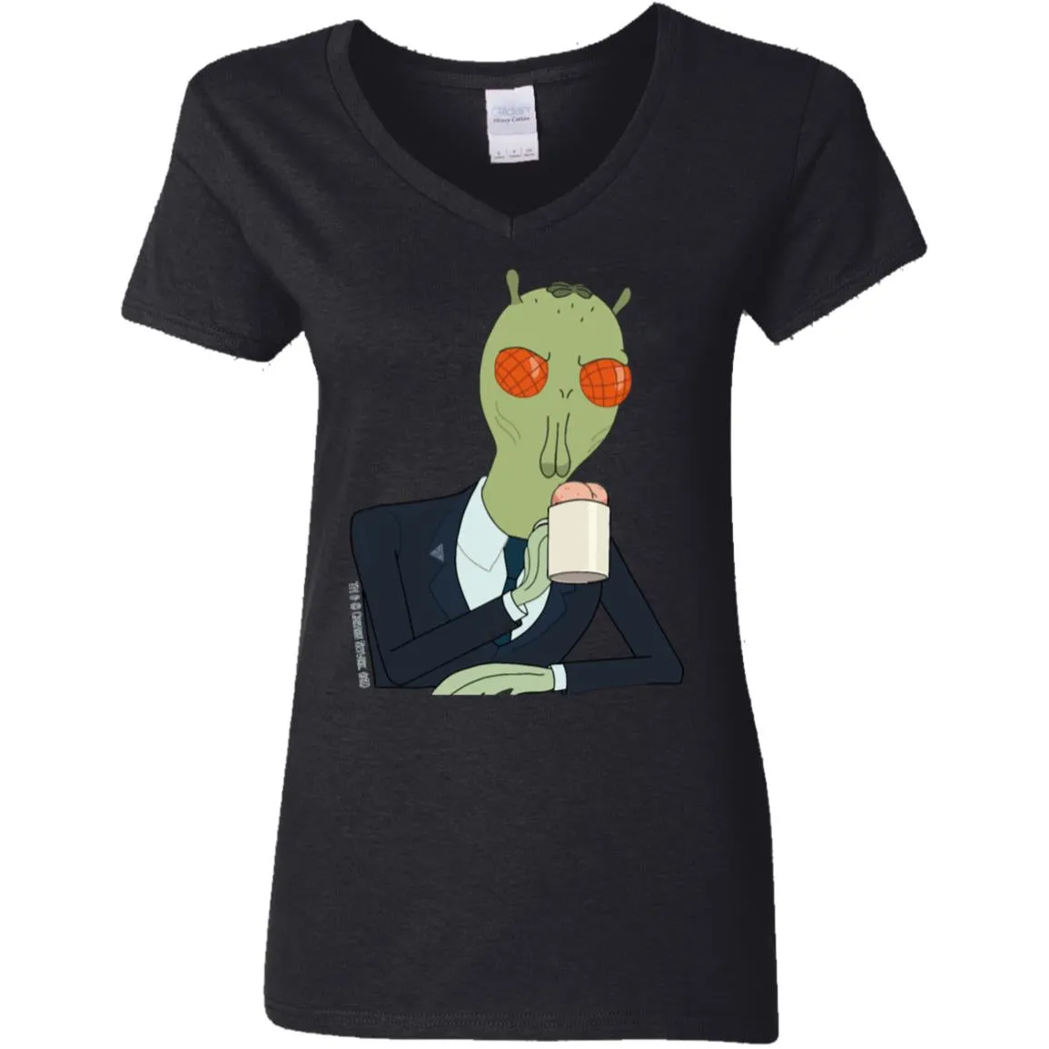 Rick And Morty Cornvelious Daniel Women V-Neck T-Shirt