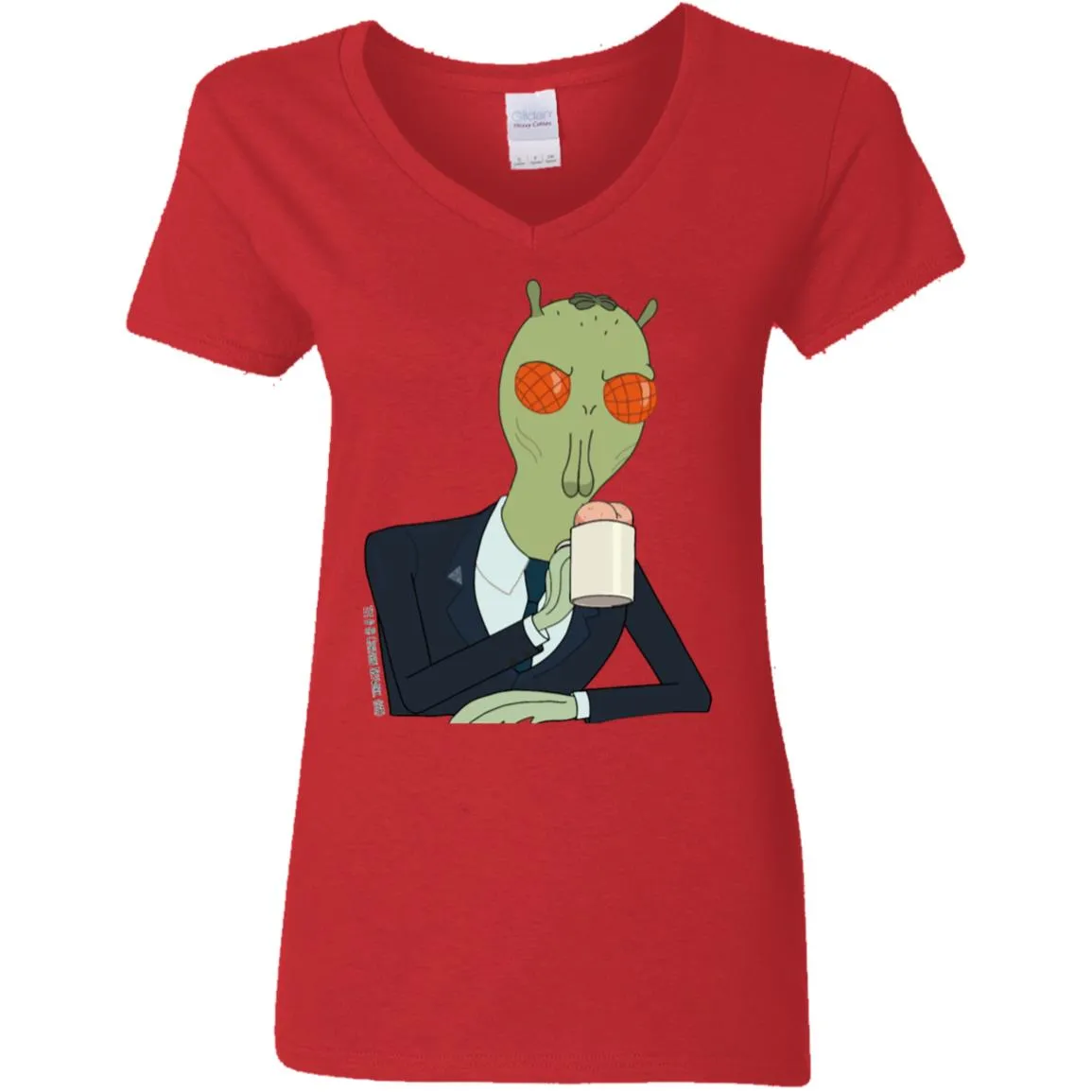 Rick And Morty Cornvelious Daniel Women V-Neck T-Shirt