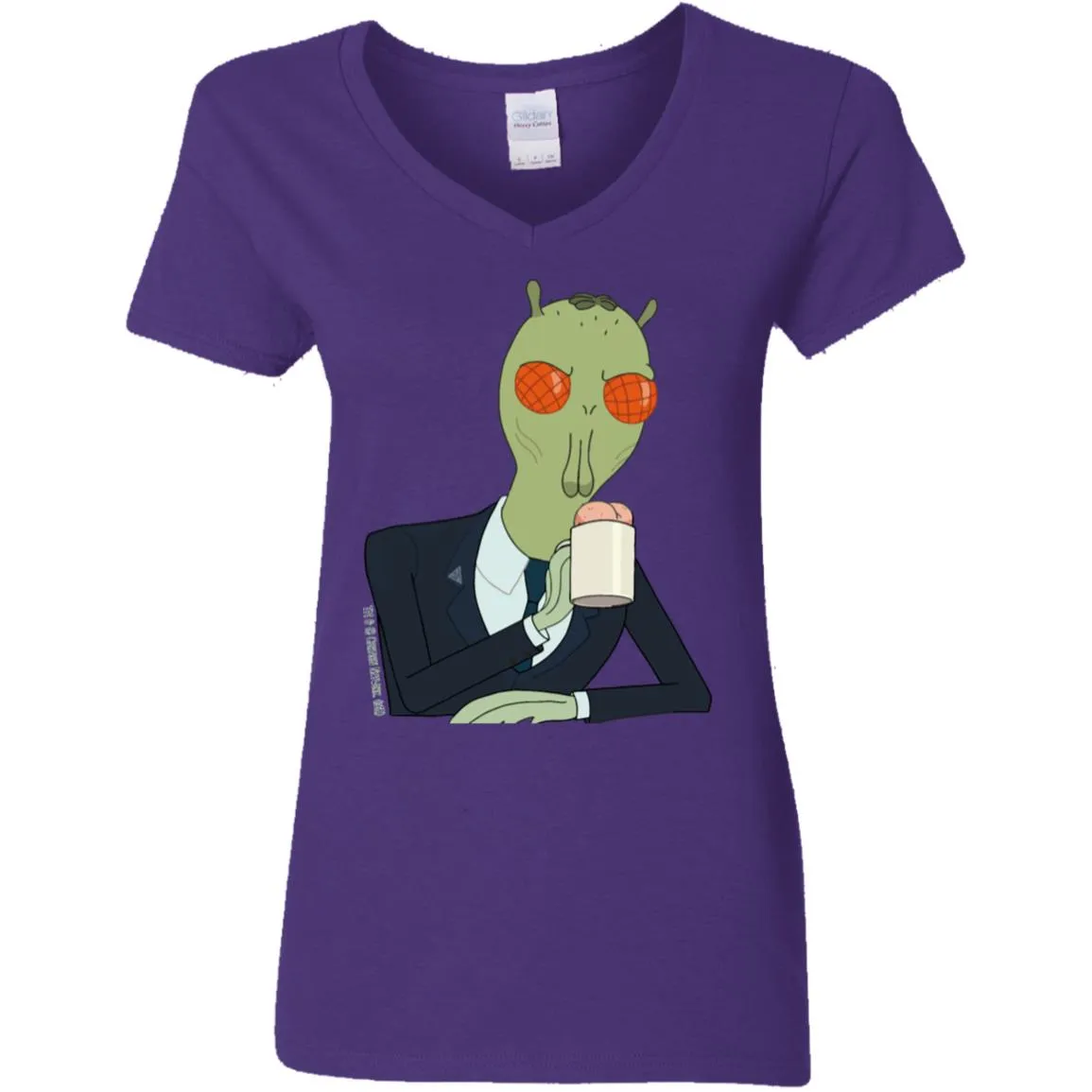 Rick And Morty Cornvelious Daniel Women V-Neck T-Shirt