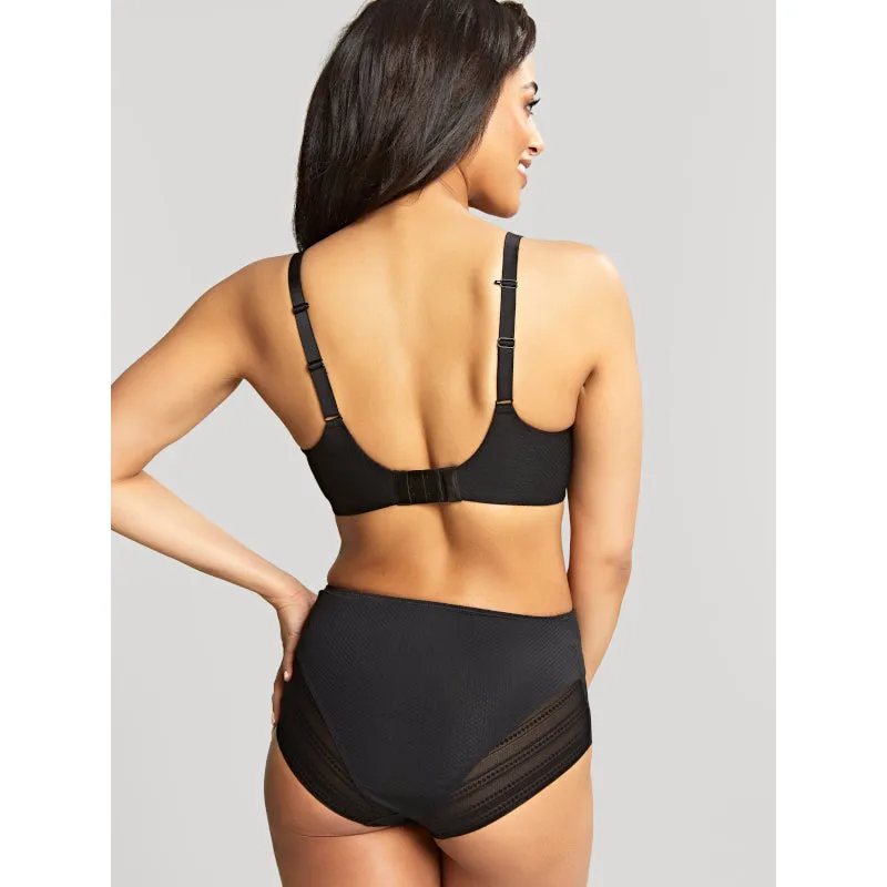 Serene High Waist Brief Noir Black - Panache
