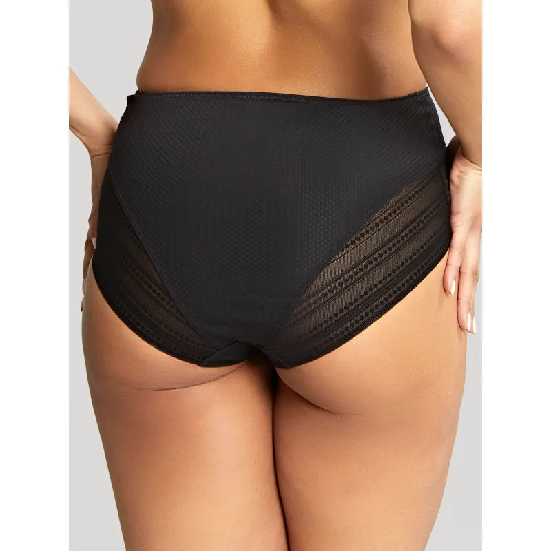 Serene High Waist Brief Noir Black - Panache
