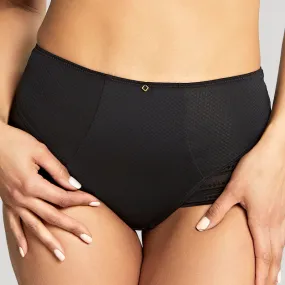 Serene High Waist Brief Noir Black - Panache