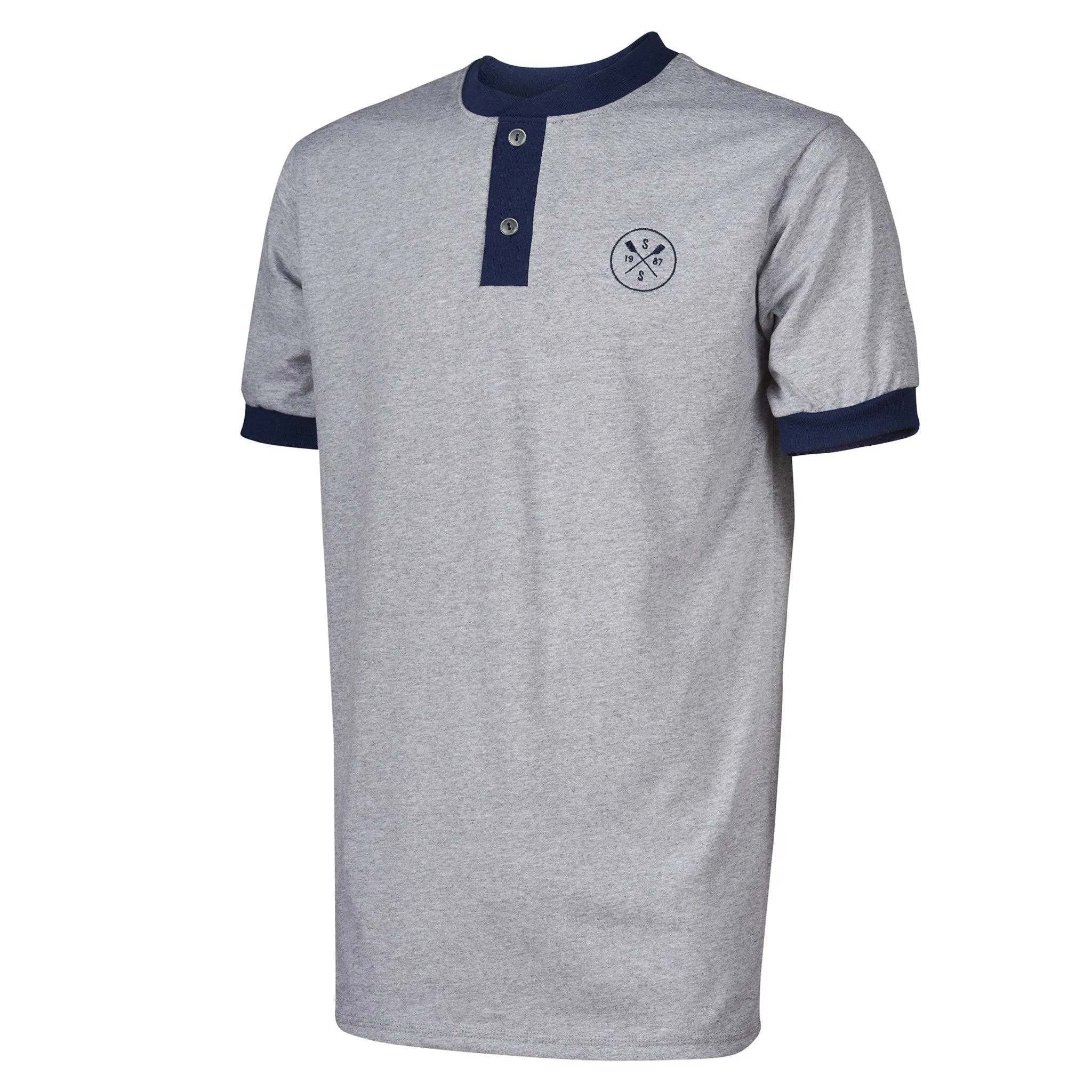 Sew Sporty Cotton Henley (Grey)