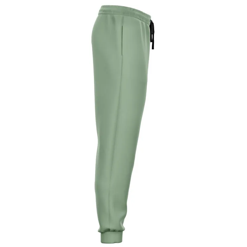 Shaded Pale Pastel Green Gray Joggers | Unisex | with PLUS sizes | C22M0Y30K30