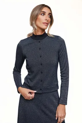SHIMMER EMBELLISHED CARDIGAN