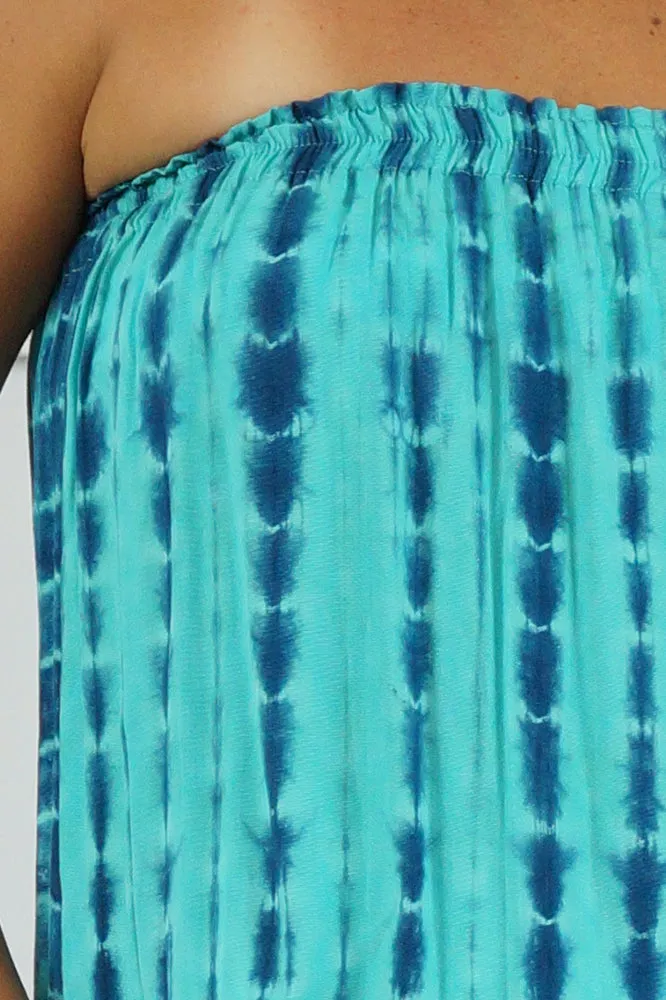 Short Jumpsuit "Crackle" Tie Dye