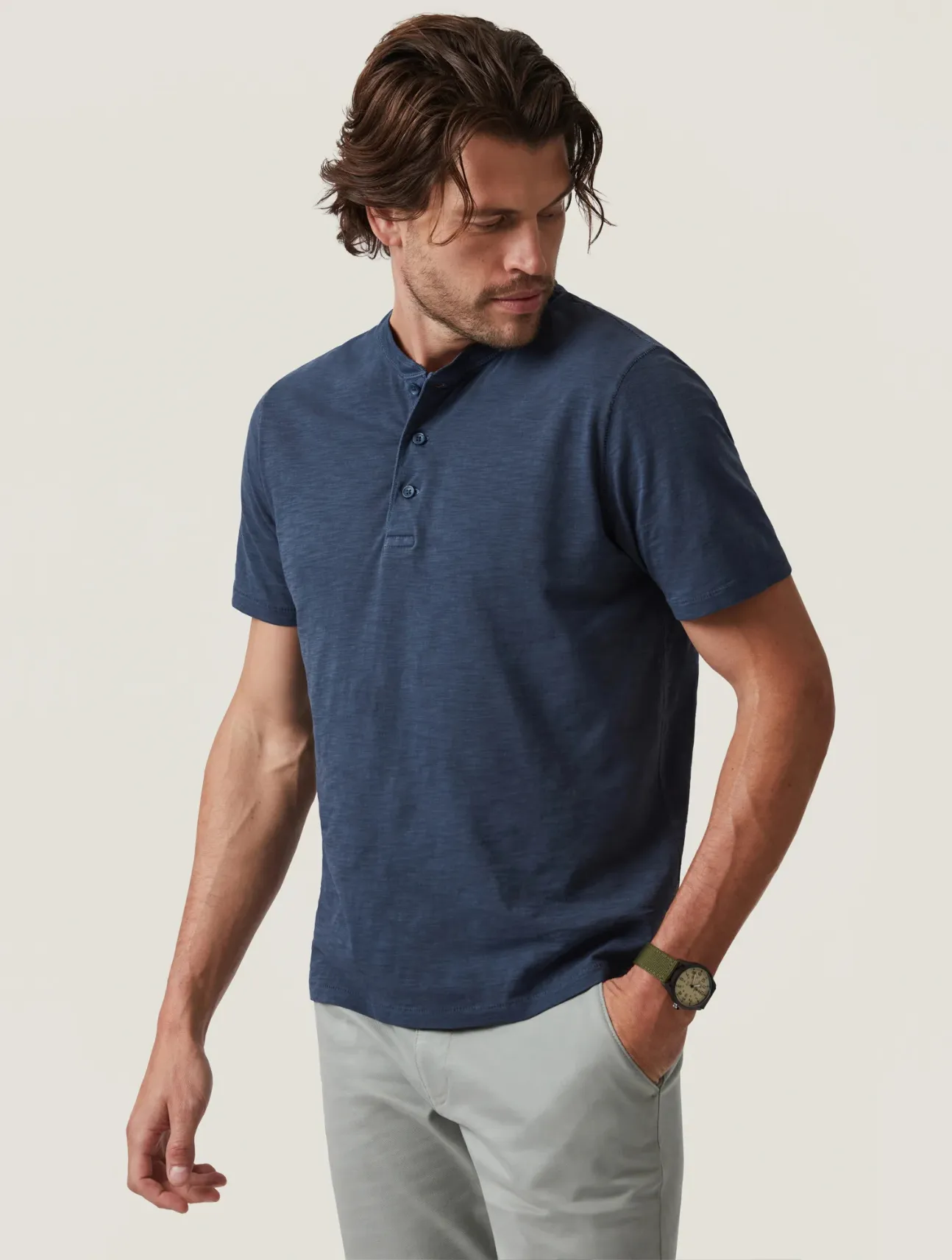 Slub Henley T-Shirt