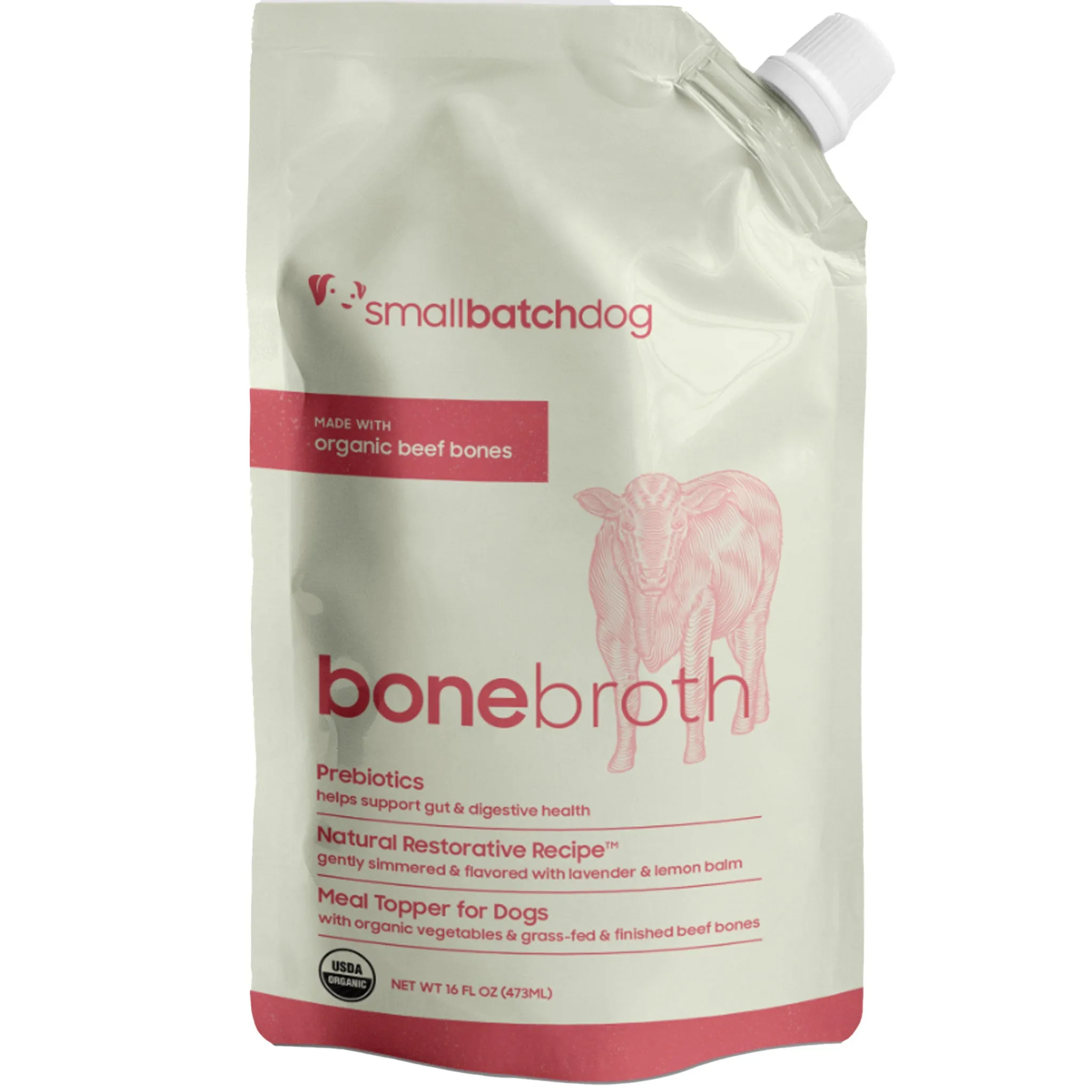 Small Batch Bone Broth Dog Beef 16 oz