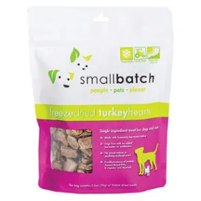 Small Batch Freeze Dried Turkey Hearts Dog Treats, 3.5 oz
