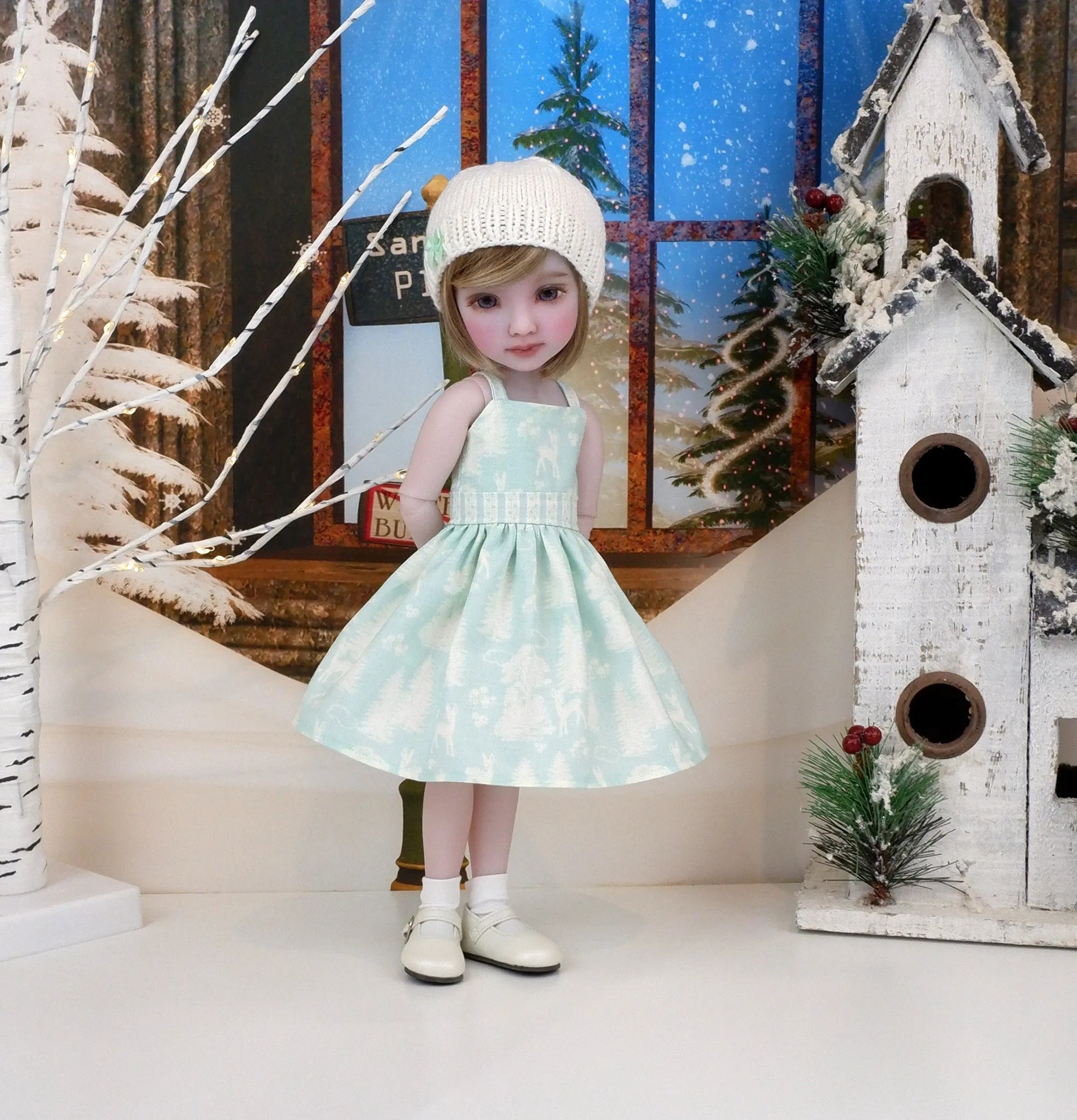 Soft Noel - dress and sweater with shoes for Ruby Red Fashion Friends doll