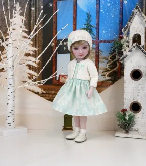 Soft Noel - dress and sweater with shoes for Ruby Red Fashion Friends doll