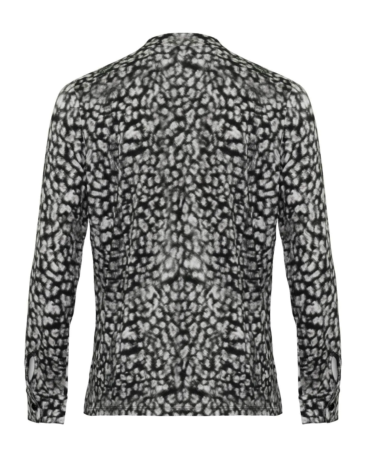 Soft Touch Animal Print Henley Shirt