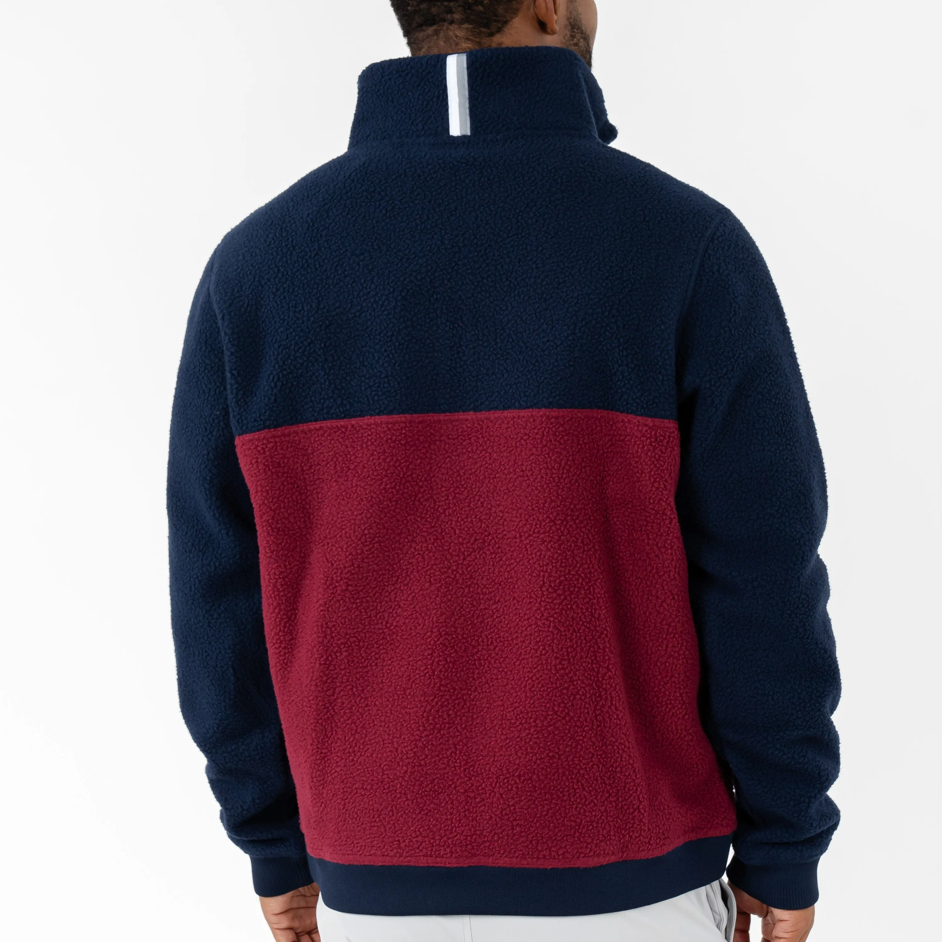 Summit Fleece Pullover | Colorblock - Fleet Navy/Burgundy
