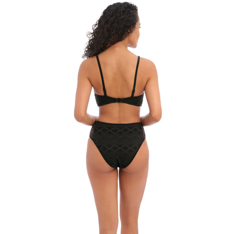 Sundance High Waist Bikini Brief Black - Freya Swim