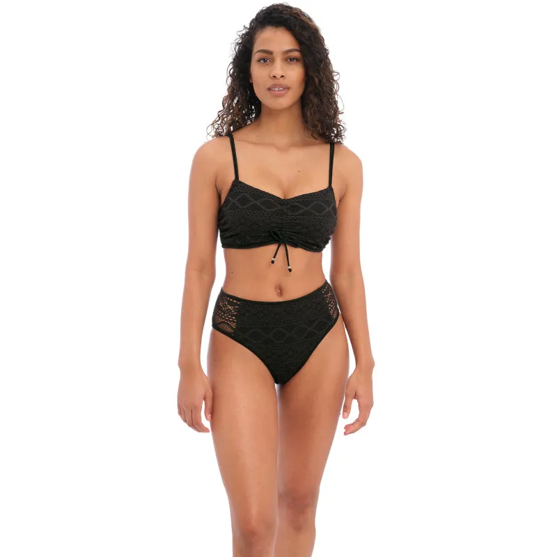 Sundance High Waist Bikini Brief Black - Freya Swim