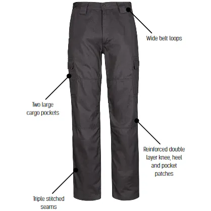 Syzmik Mens Midweight Drill Cargo Pant - Stout (ZW001S)