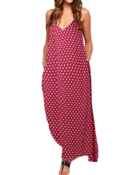 TastyHottie - Womens Floral Printed Maxi Dress Casual Summer Sundress Long Boho Beach Dress