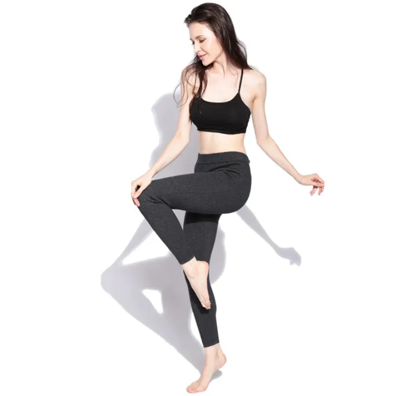 Thick Cashmere Winter Leggings - Warm Thermal Pants for Women & Men