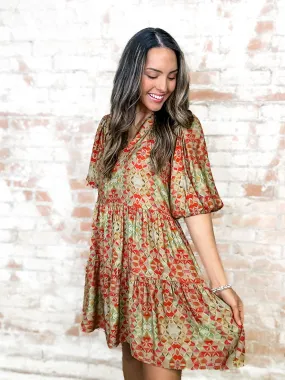 THML Debra Geo Print Dress - FINAL SALE