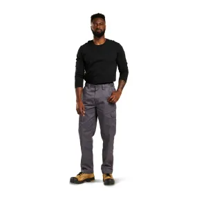 Tradesmax Pro Men's Cargo Workpant with Button Closure and Belt Loops, Grey