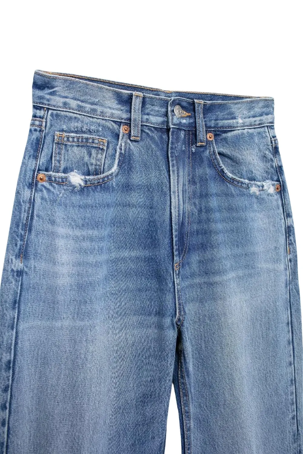 'Ulyana' Ripped Decorated High Waist Jeans