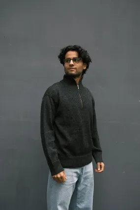 unisex knit sweater - quentin - anthracite