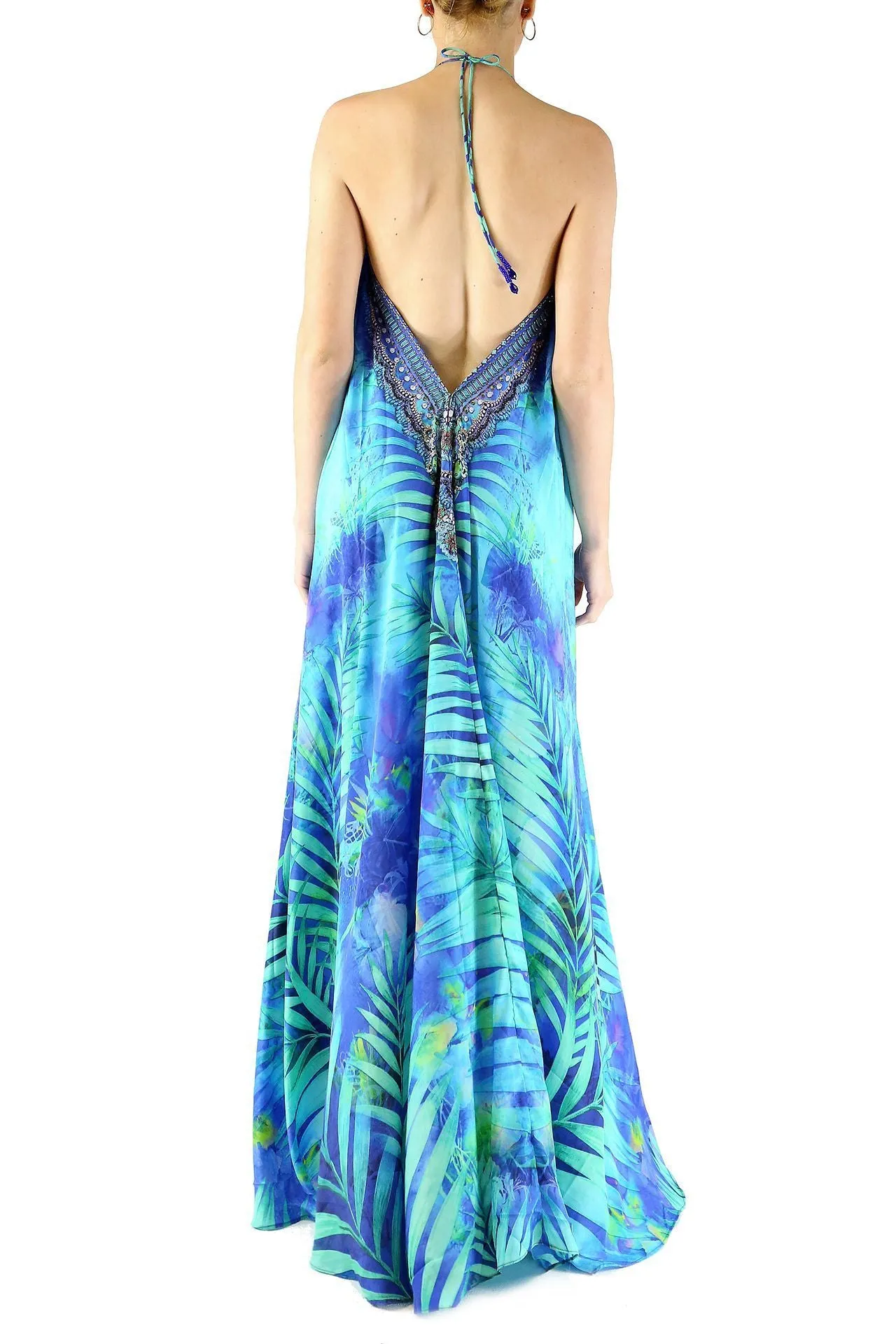 Versatile Light Blue Long Dress
