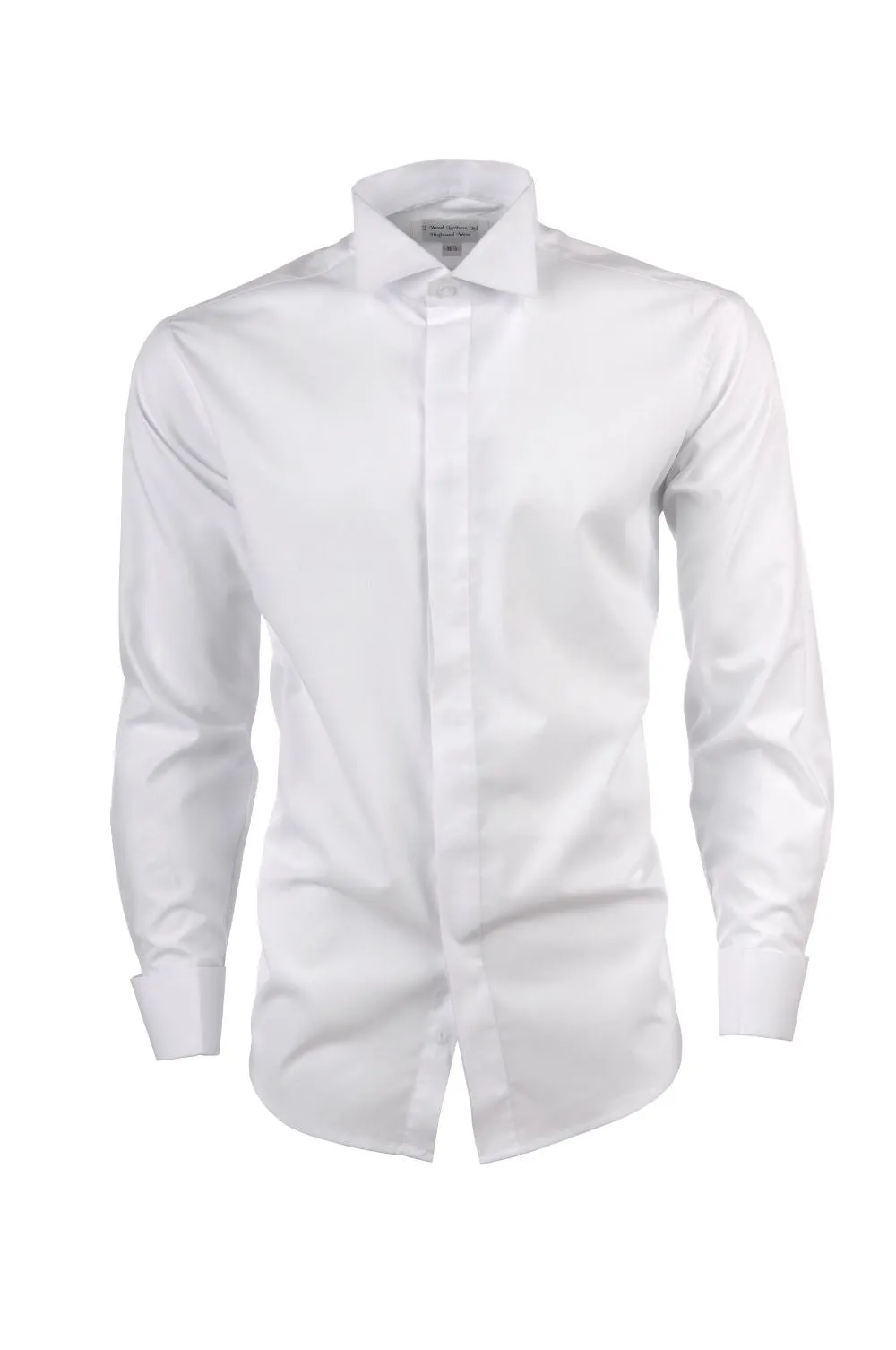 Victorian Collar Shirt in White by J Woods