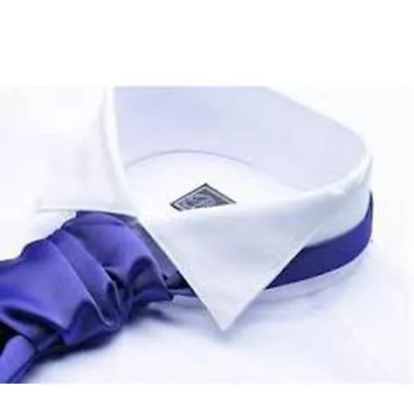 Victorian Collar Shirt in White by J Woods