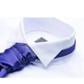 Victorian Collar Shirt in White by J Woods