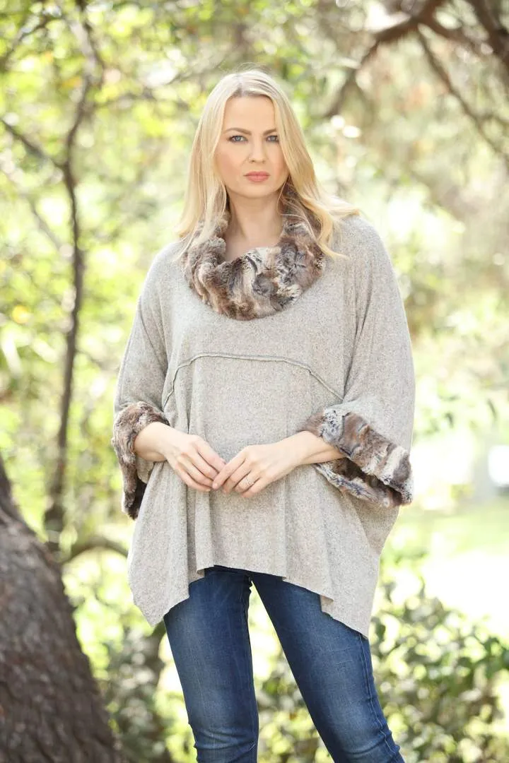 VINE STREET 558 Sweater Poncho